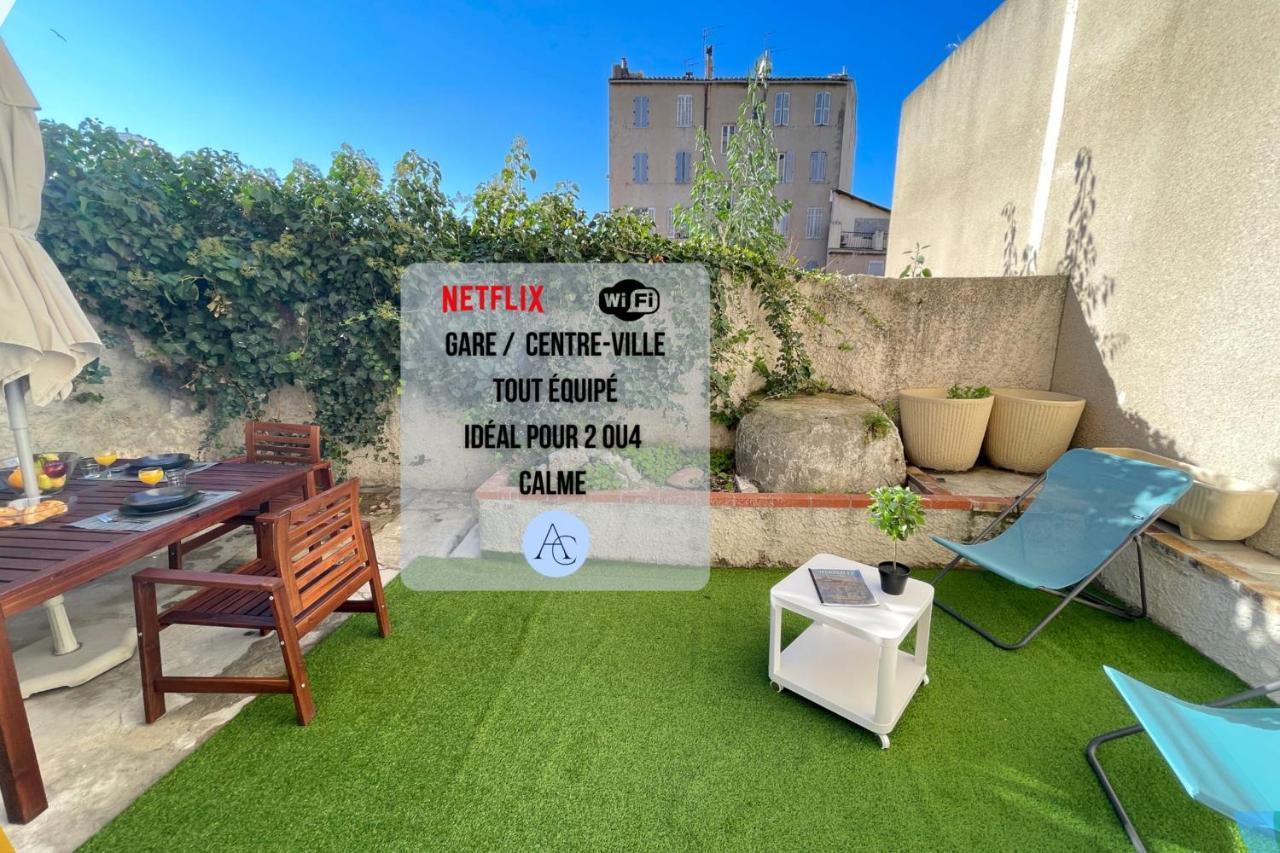 Le Grand Bleu Terrasseclimwifinetflix Proche Gare-Centre Apartment Marseille Luaran gambar